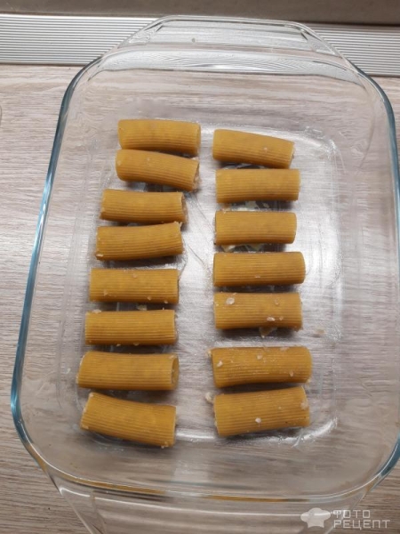 Рецепт: Фаршированные макароны на сковороде - можно готовить в духовке и на сковороде!