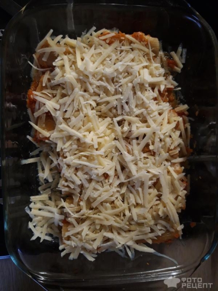 Рецепт: Фаршированные макароны на сковороде - можно готовить в духовке и на сковороде!