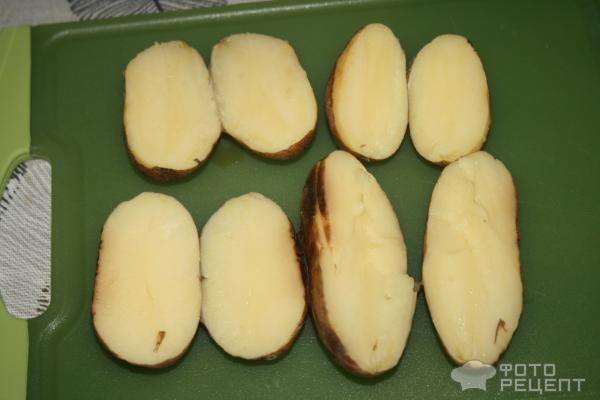 Рецепт: Фаршированный картофель - С ветчиной и сыром Рецепт: Фаршированный картофель - С ветчиной и сыром