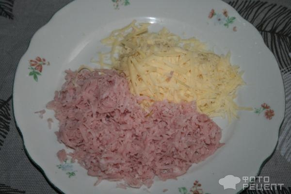 Рецепт: Фаршированный картофель - С ветчиной и сыром Рецепт: Фаршированный картофель - С ветчиной и сыром