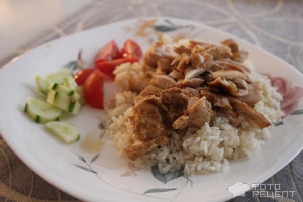 Рецепт: Филе бедра курицы в соусе - в нахлест в духовке Рецепт: Филе бедра курицы в соусе - в нахлест в духовке