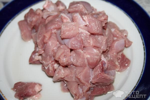 Рецепт: Филе индейки с черносливом - тушеное с овощами Рецепт: Филе индейки с черносливом - тушеное с овощами