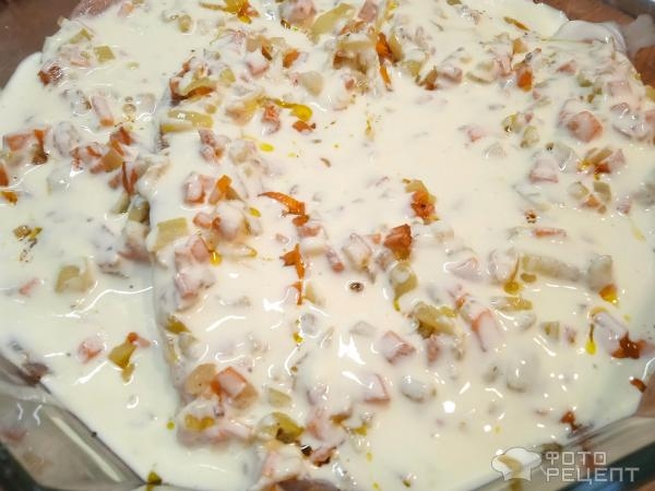 Рецепт: Филе тилапии запеченное - в сметанной заливке