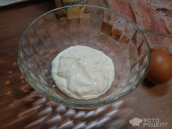 Рецепт: Филе тилапии запеченное - в сметанной заливке