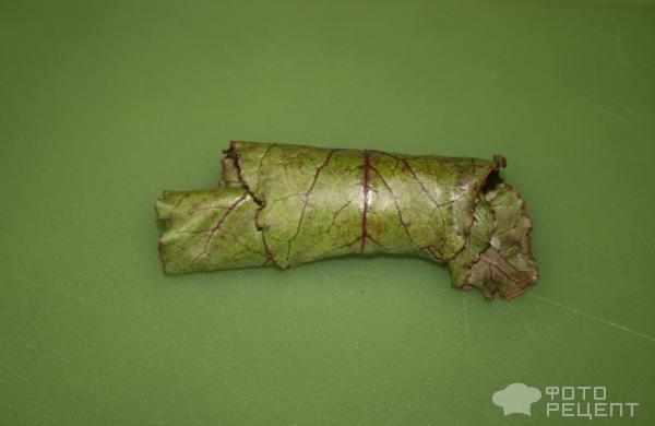 Рецепт: Голубцы из свекольных листьев - с молодой свекольной ботвой Рецепт: Голубцы из свекольных листьев - с молодой свекольной ботвой