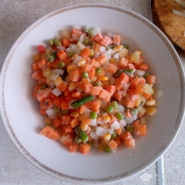 Рецепт: Горбуша, запеченная с овощами - По-домашнему Рецепт: Горбуша, запеченная с овощами - По-домашнему