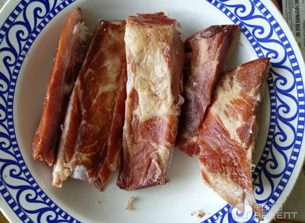 Рецепт: Гороховый суп с копчеными ребрышками - С копчено-вареными ребрышками Рецепт: Гороховый суп с копчеными ребрышками - С копчено-вареными ребрышками