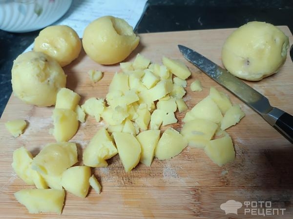 Рецепт: Греческий картофельный салат с каперсами - Без майонеза