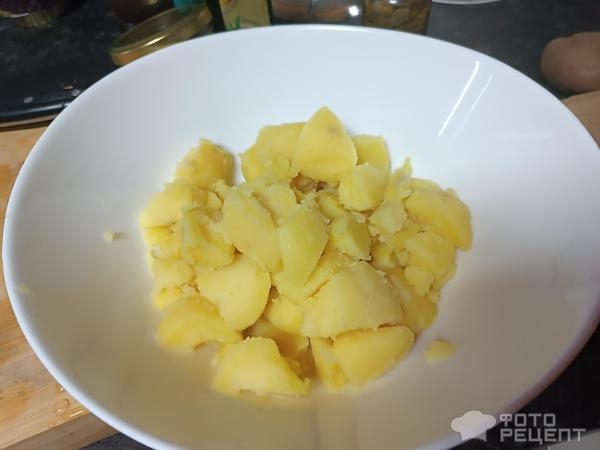 Рецепт: Греческий картофельный салат с каперсами - Без майонеза