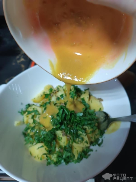 Рецепт: Греческий картофельный салат с каперсами - Без майонеза