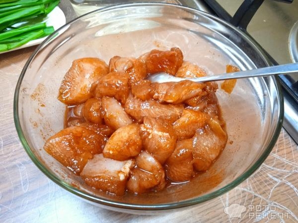 Рецепт: Гречка с курицей в соевом соусе - быстро, по-домашнему, зира, барбарис и копчёная паприка в помощь