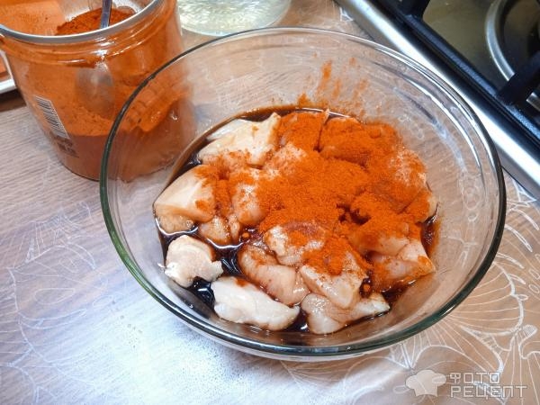 Рецепт: Гречка с курицей в соевом соусе - быстро, по-домашнему, зира, барбарис и копчёная паприка в помощь