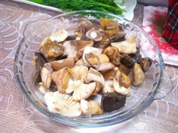 Рецепт: Гречка тушеная с грибами и мясом - с лесными грибами и беконом Рецепт: Гречка тушеная с грибами и мясом - с лесными грибами и беконом