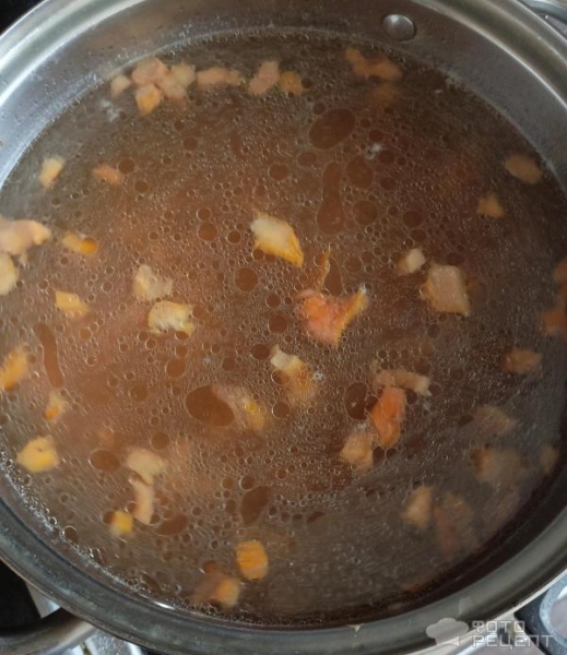 Рецепт: Грибной суп с лисичками - с картофелем и поджаркой