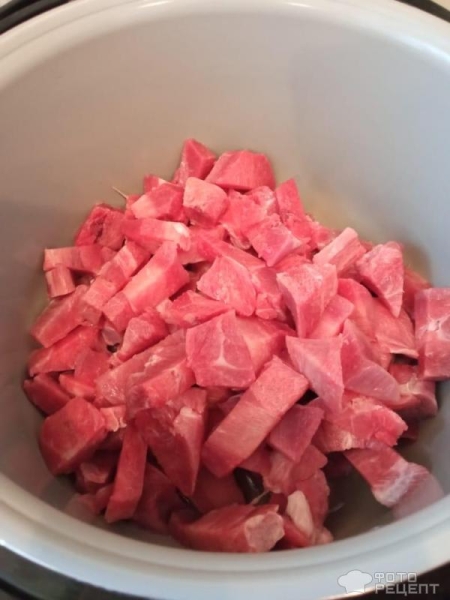 Рецепт: Гуляш из бедра индейки - Диетическое блюдо в мультиварке