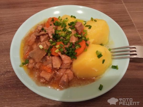 Рецепт: Гуляш из бедра индейки - Диетическое блюдо в мультиварке