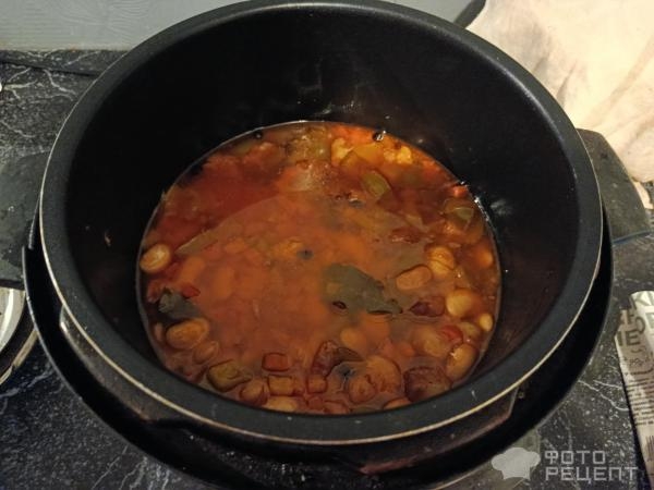 Рецепт: Гуляш мясной - со свининой и фасолью Рецепт: Гуляш мясной - со свининой и фасолью