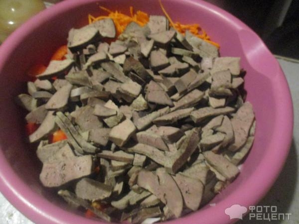 Рецепт: Хе из печени - азиатский рецепт Рецепт: Хе из печени - азиатский рецепт