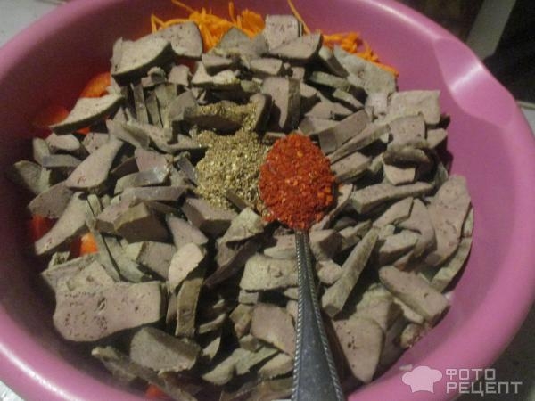 Рецепт: Хе из печени - азиатский рецепт Рецепт: Хе из печени - азиатский рецепт