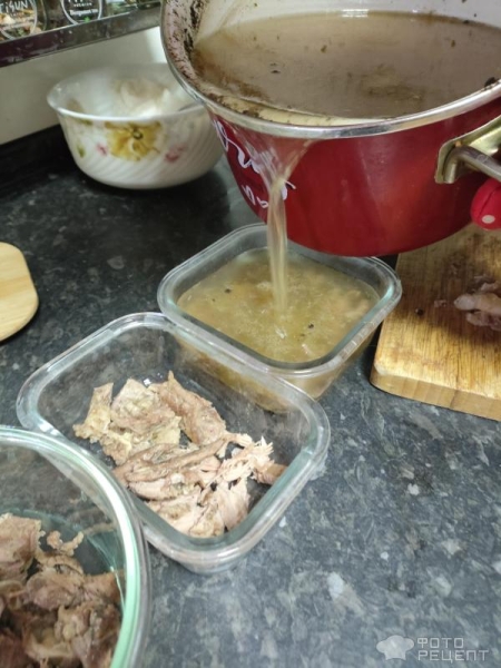 Рецепт: Холодец из говядины - Без посуды