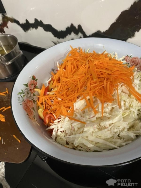 Рецепт: Хрустящая маринованная капуста - рецепт капусты быстрого приготовления от Кристины, маринад, капуста, закуска, гарнир, по-домашнему