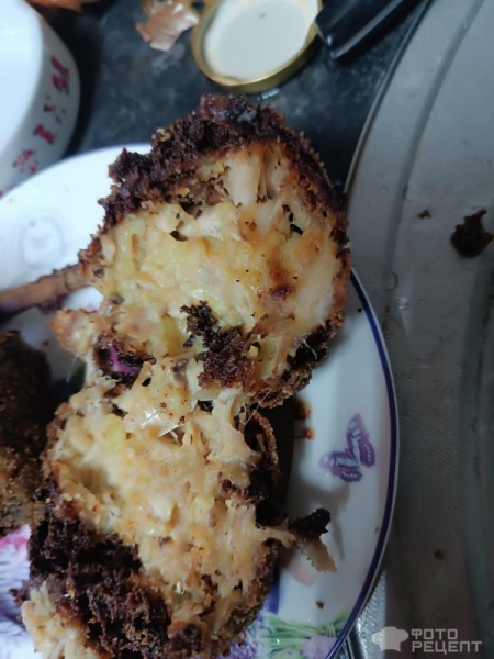 Рецепт: Хрустящие куриные ножки с нежной начинкой - Во фритюре Рецепт: Хрустящие куриные ножки с нежной начинкой - Во фритюре