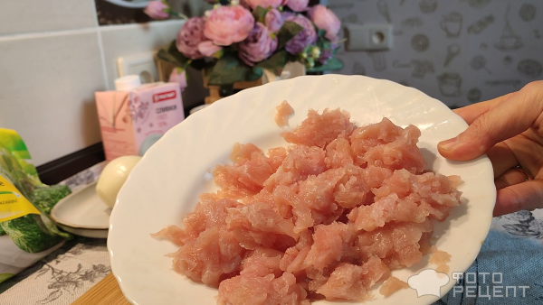 Рецепт: Индейка в сливочном соусе - со шпинатом Рецепт: Индейка в сливочном соусе - со шпинатом