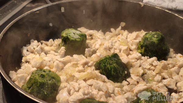 Рецепт: Индейка в сливочном соусе - со шпинатом Рецепт: Индейка в сливочном соусе - со шпинатом