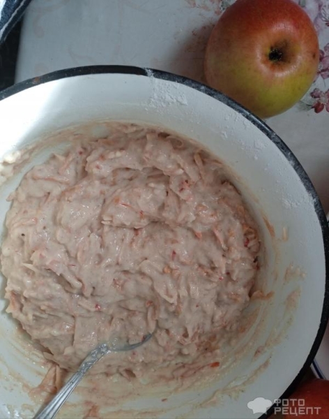 Рецепт: Яблочные оладьи с корицей - Бесподобные яблочные оладушки Рецепт: Яблочные оладьи с корицей - Бесподобные яблочные оладушки