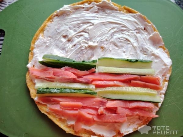 Рецепт: Яичный ролл - с горбушей