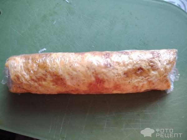 Рецепт: Яичный ролл - с горбушей