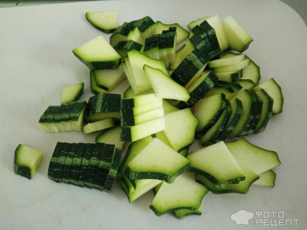 Рецепт: Кабачки обжаренные, в омлете - На сковороде, с зеленью.