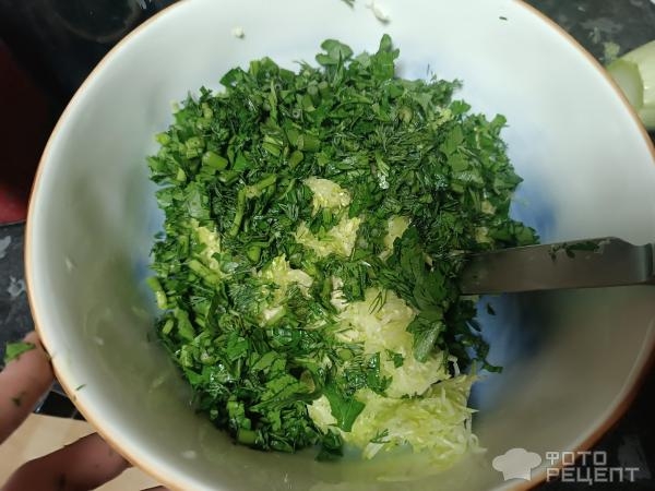 Рецепт: Кабачковые оладьи - С зеленью Рецепт: Кабачковые оладьи - С зеленью