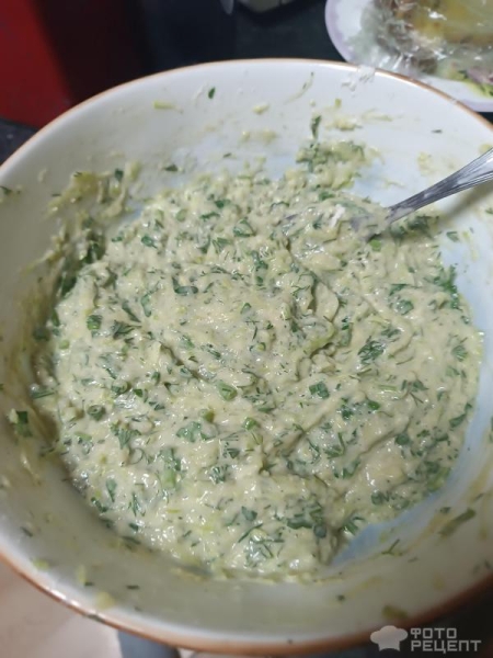 Рецепт: Кабачковые оладьи - С зеленью Рецепт: Кабачковые оладьи - С зеленью