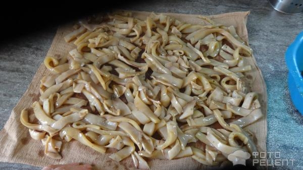 Рецепт: Кальмары сушеные - Отличный перекус. Рецепт: Кальмары сушеные - Отличный перекус.