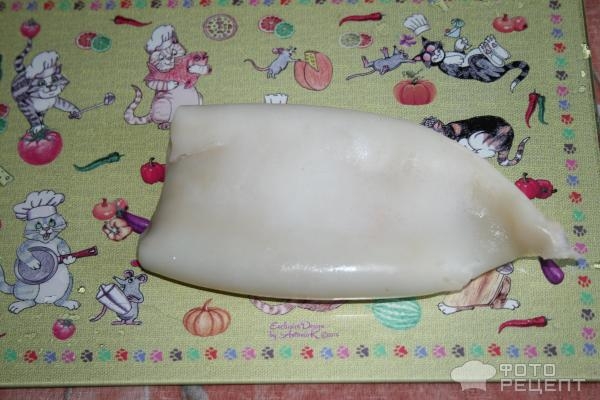 Рецепт: Кальмары в сливках - с яйцом