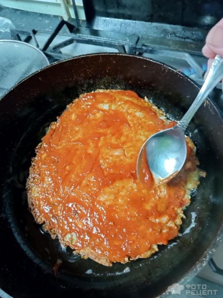 Рецепт: Капуста с яйцами на сковороде - Лёгкий перекус Рецепт: Капуста с яйцами на сковороде - Лёгкий перекус