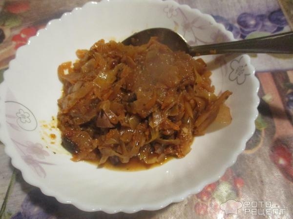 Рецепт: Капуста, тушеная с пивом - с почками, яблоками, черносливом и брусникой Рецепт: Капуста, тушеная с пивом - с почками, яблоками, черносливом и брусникой