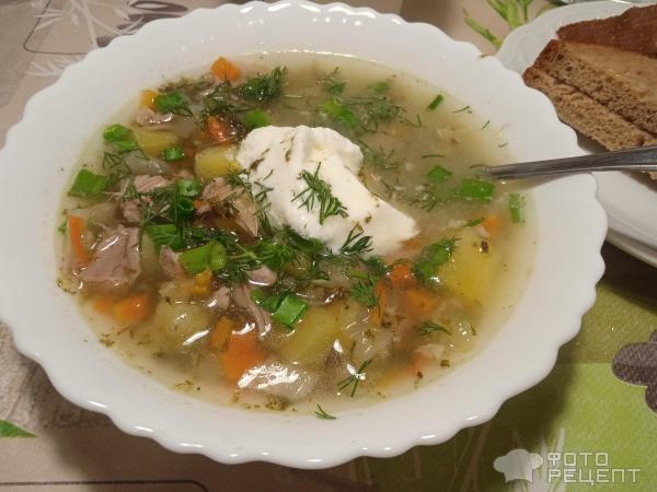 Рецепт: Капустно-щавелевый суп - квашеная капуста, замороженный щавель Рецепт: Капустно-щавелевый суп - квашеная капуста, замороженный щавель