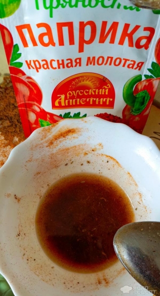 Рецепт: Капустный стейк запеченный с куриной грудкой - С отбивной свининой