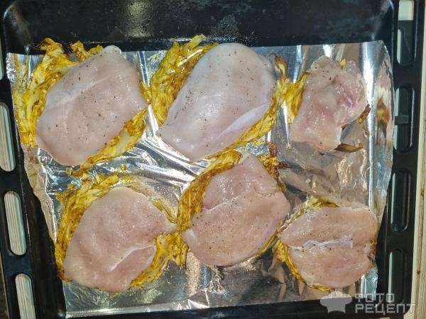 Рецепт: Капустный стейк запеченный с куриной грудкой - Вместо ленивых голубцов Рецепт: Капустный стейк запеченный с куриной грудкой - Вместо ленивых голубцов