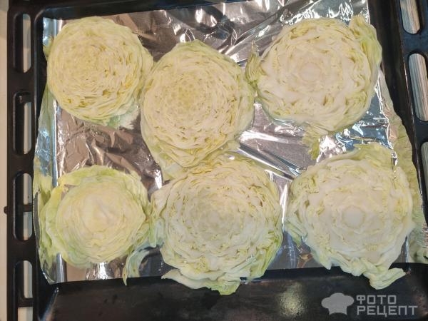 Рецепт: Капустный стейк запеченный с куриной грудкой - Вместо ленивых голубцов Рецепт: Капустный стейк запеченный с куриной грудкой - Вместо ленивых голубцов