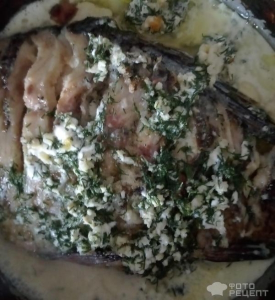 Рецепт: Караси в сметане - В сметанном соусе. Рецепт: Караси в сметане - В сметанном соусе.