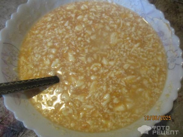 Рецепт: Картофель с фрикадельками в духовке - под соусом