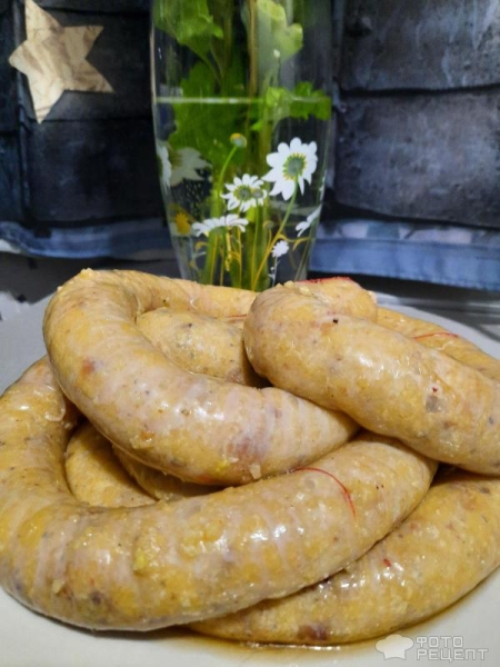 Рецепт: Картофельная колбаса - Бульбяная кишка со шкварками и жареным луком. Рецепт: Картофельная колбаса - Бульбяная кишка со шкварками и жареным луком.