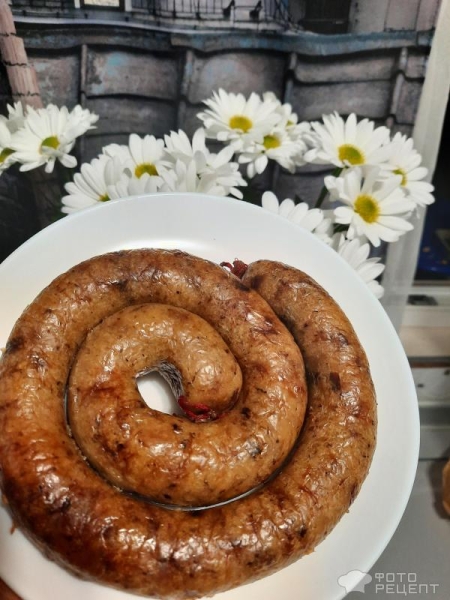 Рецепт: Картофельная колбаса - Бульбяная кишка со шкварками и жареным луком. Рецепт: Картофельная колбаса - Бульбяная кишка со шкварками и жареным луком.