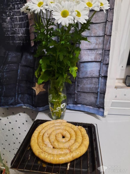 Рецепт: Картофельная колбаса - Бульбяная кишка со шкварками и жареным луком. Рецепт: Картофельная колбаса - Бульбяная кишка со шкварками и жареным луком.