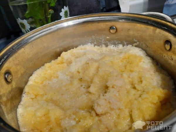 Рецепт: Картофельная колбаса - Бульбяная кишка со шкварками и жареным луком. Рецепт: Картофельная колбаса - Бульбяная кишка со шкварками и жареным луком.