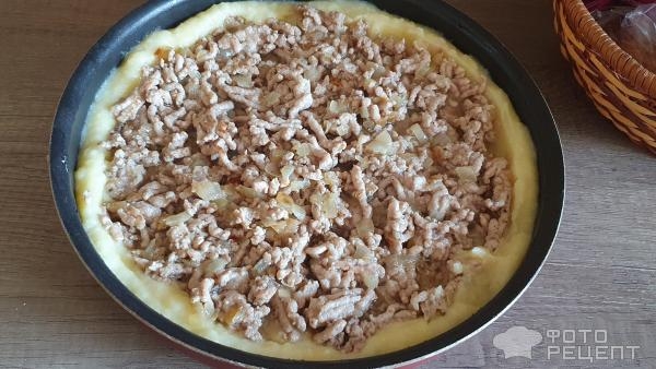 Рецепт: Картофельная запеканка с мясным фаршем - В духовке с жареным лучком и фаршем Рецепт: Картофельная запеканка с мясным фаршем - В духовке с жареным лучком и фаршем