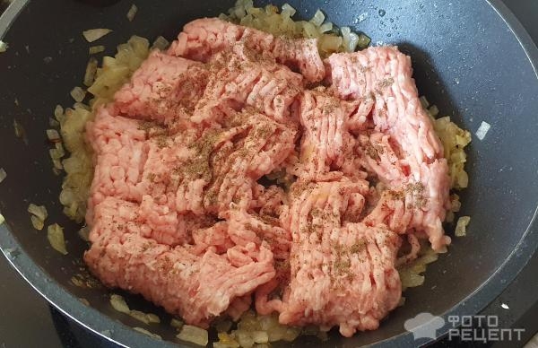 Рецепт: Картофельная запеканка с мясным фаршем - В духовке с жареным лучком и фаршем Рецепт: Картофельная запеканка с мясным фаршем - В духовке с жареным лучком и фаршем